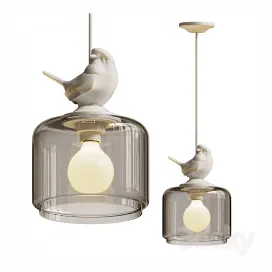 Hanging Lamp Provence Bird Pendant